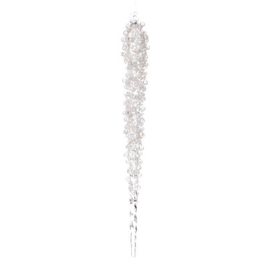 EH251314 Vickerman - 14 in Clear Icicle Christmas Ornament - 2 Pack