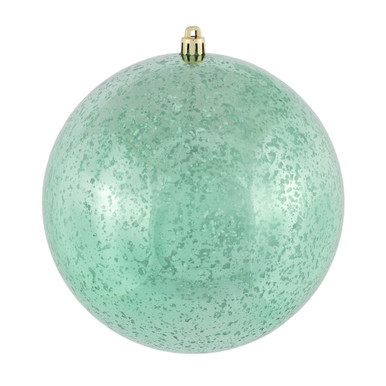 M166544D Vickerman - 6 in Seafoam Shiny Mercury Ball Christmas Ornament - 4 Pack