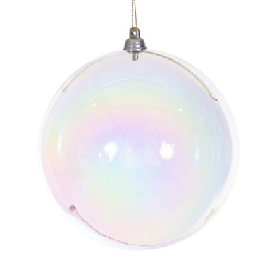 MC250238W Vickerman - 4.75 in Champagne Ball Christmas Ornament - 3 Pack