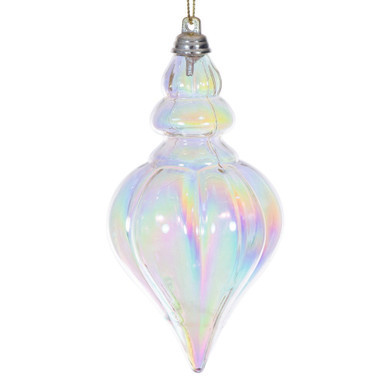MC251838W Vickerman - 5 in Champagne Drop Christmas Ornament - 3 Pack