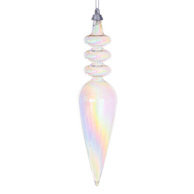MC252538W Vickerman - 8.5 in Champagne Finial Christmas Ornament - 2 Pack