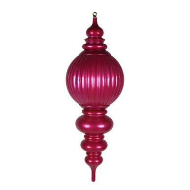 MT257259UV Vickerman - 35 in Hot Pink Candy Finial UV Outdoor Christmas Ornament