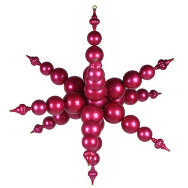 MT257859UV Vickerman - 39 in Hot Pink Candy Finial UV Outdoor Christmas Ornament