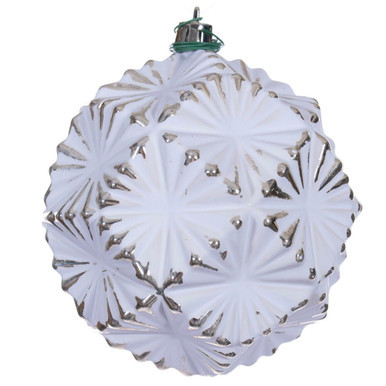 N232038D Vickerman - 4 in Champagne Ball Christmas Ornament - 6 Pack