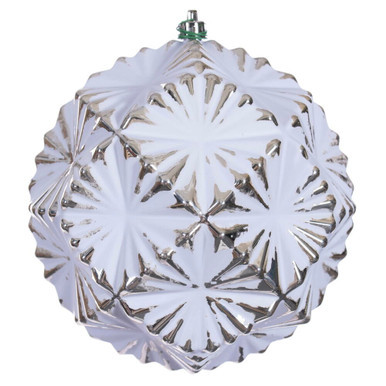 N232138D Vickerman - 6 in Champagne Ball Christmas Ornament - 4 Pack