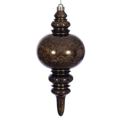 N241575D Vickerman - 13 in Chocolate Mercury Finial Christmas Ornament