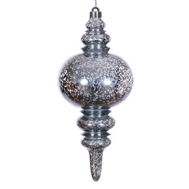 N241587D Vickerman - 13 in Pewter Mercury Finial Christmas Ornament