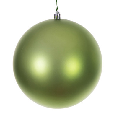 N591054DMVL Vickerman - 4 in Celadon Matte Seamless Ball UV Outdoor Christmas Ornament - 6 Pack
