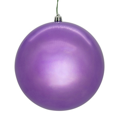 N591286DPVL Vickerman - 4.75 in Lavender Pearl Seamless Ball UV Outdoor Christmas Ornament - 4 Pack