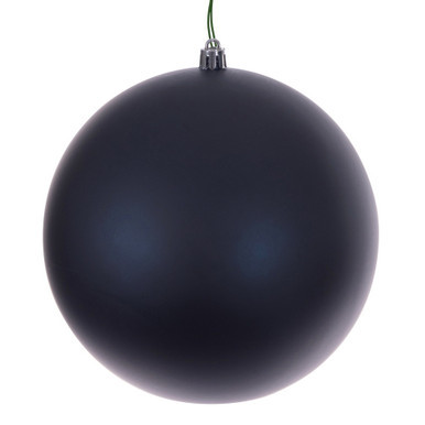 N591531DMVL Vickerman - 6 in Midnight Blue Matte Seamless Ball UV Outdoor Christmas Ornament - 4 Pack