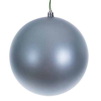 N592532DMVL Vickerman - 10 in Baby Blue Matte Seamless Ball UV Outdoor Christmas Ornament