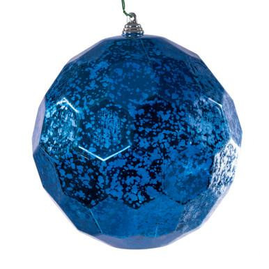 Vickerman MC240231 Vickerman - 6 in Midnight Blue Honeycomb Mercury Ball Christmas Ornament - 2 Pack 
