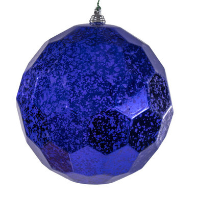 MC240266 Vickerman - 6 in Purple Honeycomb Mercury Ball Christmas Ornament - 2 Pack