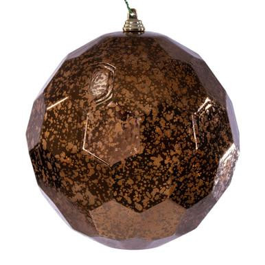Vickerman MC240276 Vickerman - 6 in Mocha Honeycomb Mercury Ball Christmas Ornament - 2 Pack 