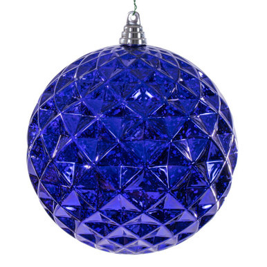 MC240566 Vickerman - 8 in Purple Diamond Mercury Ball Christmas Ornament