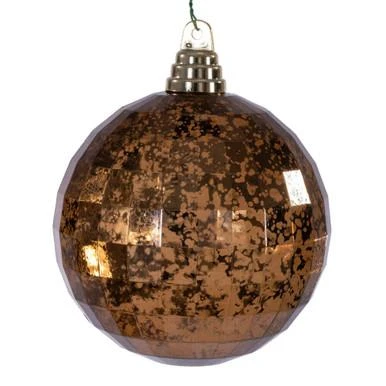 Vickerman MC240776 Vickerman - 4.75 in Mocha Mirror Mercury Ball Christmas Ornament - 4 Pack 