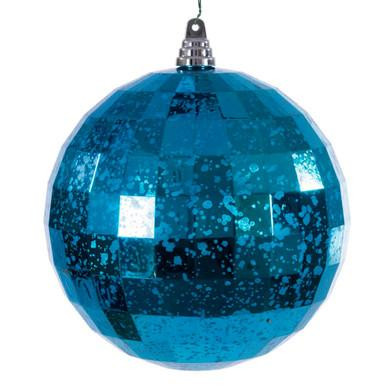 Vickerman MC240912 Vickerman - 8 in Turquoise Mirror Mercury Ball Christmas Ornament 