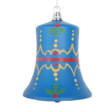 MT232042 Vickerman - 5.5 in Blue Hand-Painted Novelty Christmas Ornament - 3 Pack