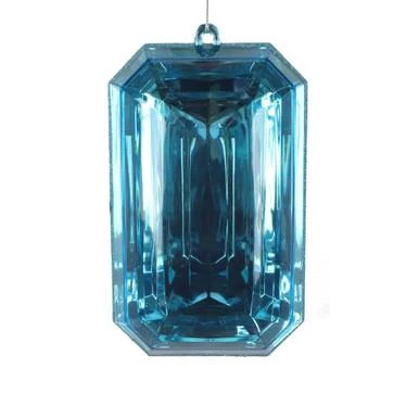 Vickerman MT233012 Vickerman - 8 in Turquoise Jewel Glitter Novelty Christmas Ornament - 2 Pack 