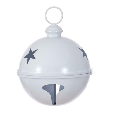 RAA231011 Vickerman - 10 in White Iron Novelty Christmas Ornament