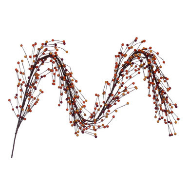 FPQ232772 Vickerman - 6 ft Orange Berry Christmas Garland - Unlit
