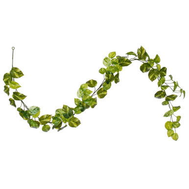 FTL251172UV Vickerman - 72 in. Green Pothos Christmas Garland - Unlit
