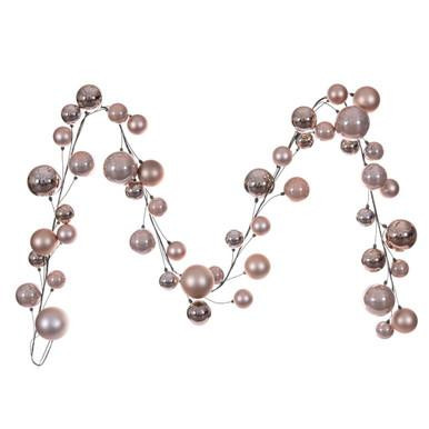 Vickerman N250358 Vickerman - 10 ft Rose Gold Christmas Garland - Unlit 