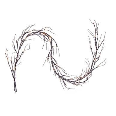 Vickerman X250606LED Vickerman - 6 ft Brown Christmas Garland - Pre-Lit LED 