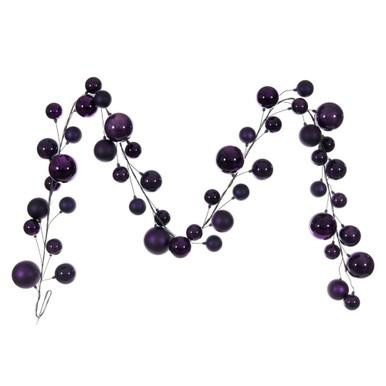 Vickerman N250326 Vickerman - 10 ft Plum Christmas Garland - Unlit 