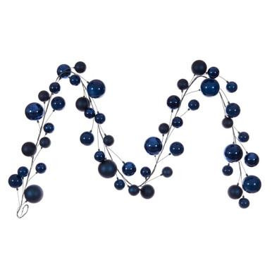 Vickerman N250331 Vickerman - 10 ft Midnight Blue Christmas Garland - Unlit 