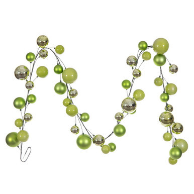 N250354 Vickerman - 10 ft Celadon Christmas Garland - Unlit