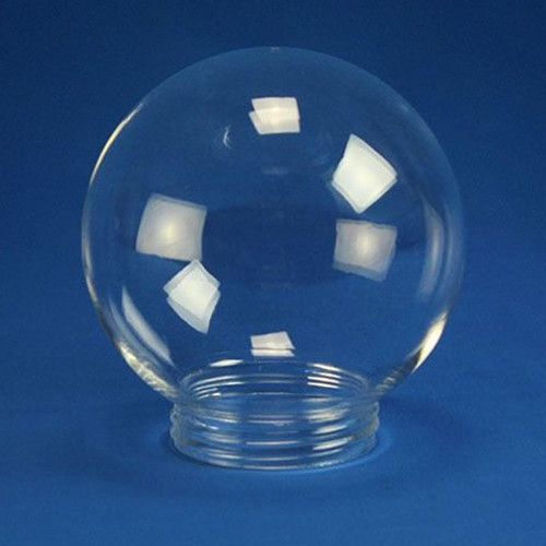 LBS Lighting 6" Clear Outdoor Acrylic Light Globe with Threaded Screw Base