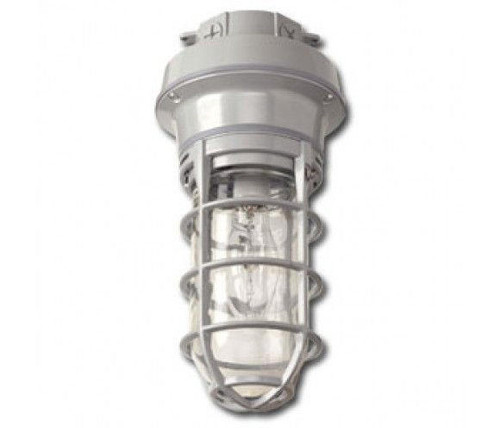 Econolight 70 Watt Metal Halide Jelly Jar Gray Ceiling Vapor Tight Light 