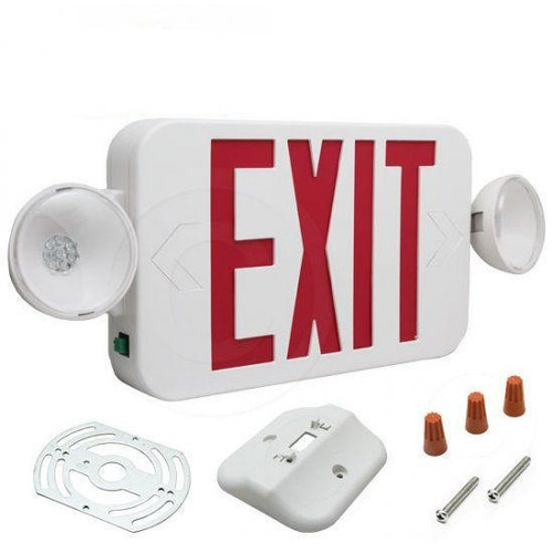  Fulham FHEC30-WR Micro 2 Head Emergency Light with LED Exit Sign 