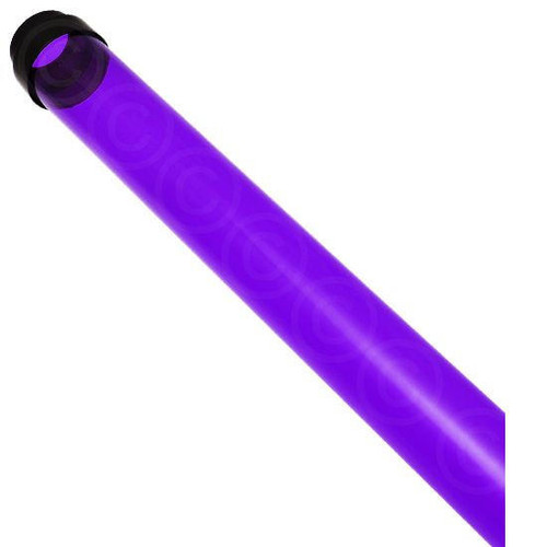 Tube Guard Purple T8 Fluorescent Tube Guard 4 ft Plastic Cover/End Caps 
