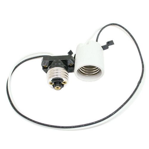 Premium Value D287 Medium Base Recessed Can Extender Socket Whip 