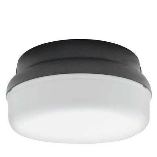 Incon Lighting 13W LED Round Black Housing Dual Mount White Polycarbonate Light 4000K 1 