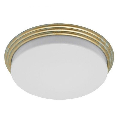 Incon Lighting 13W LED White Acrylic Lens Elegant Gold Pewter Trim Indoor Overhead Light 4000K 