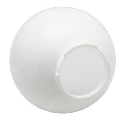 LBS Lighting 8" White Plastic Light Globe with 4" Twist Lock Neck