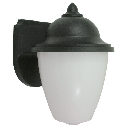 Incon Lighting 11.3W LED Black Impact Resistant Acorn Security Light 4000K 