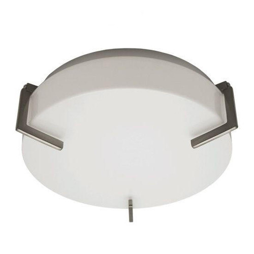 Incon Lighting 15' 13W LED Decorative Brushed Nickel Accents Round White Lens Ceiling Light 3000K 