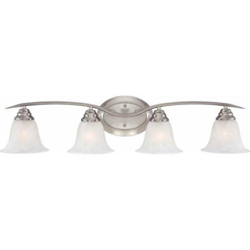 Volume Lighting Volume V5234-33 Trinidad 4-light Brushed Nickel Bathroom Vanity 