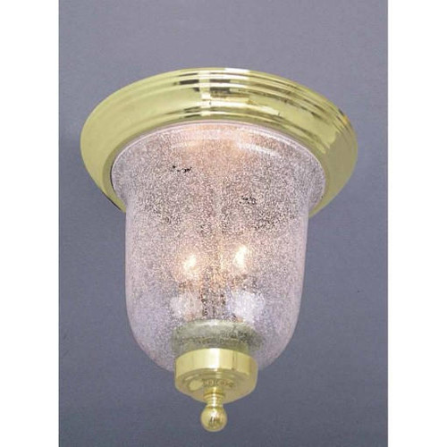 Volume Lighting Volume V7170-2 Rhodes 2-light Polished Brass Flush Mount Ceiling Fixture 
