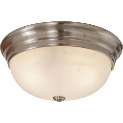 Volume Lighting Volume V7574-33 3-light Brushed Nickel Flush Mount Ceiling Fixture 