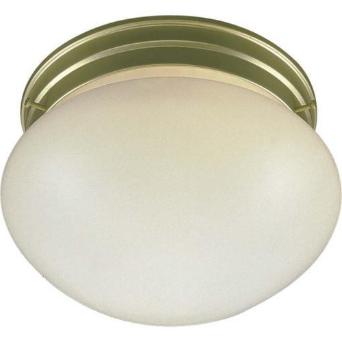 Volume Lighting Volume V7008-2 2-light Polished Brass Flush Mount Ceiling Fixturee glass. 