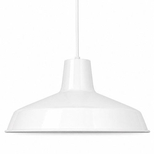 Volume Lighting V1819-6 - 16" Industrial Style White Pendant Light