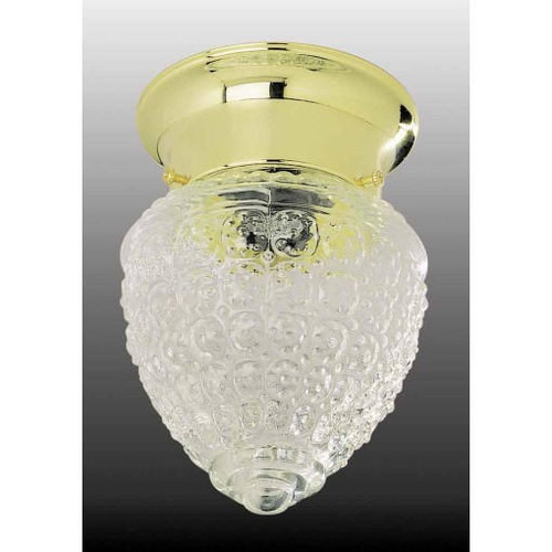 Volume Lighting Volume V7302-2 1-light Polished Brass Flush Mount Ceiling Fixture 