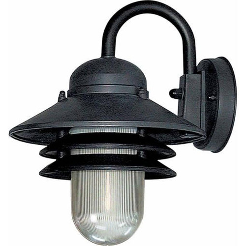 Volume Lighting Volume V9725-5 1-light Black Plastic Tiered Outdoor Nautical Wall Lantern 