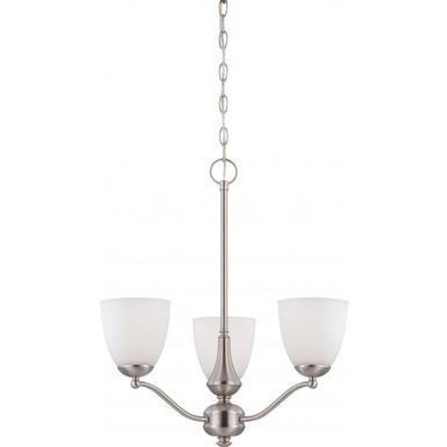 Nuvo Lighting Nuvo 60-5036 Brushed Nickel 3 Light Ceiling Mount Fixture 