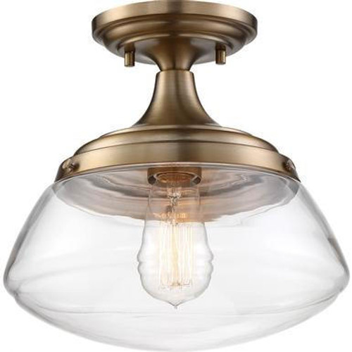 Nuvo Lighting Nuvo 60-6797 Burnished Brass Ceiling Mount Fixture 